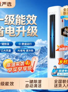 荣事达一级变频立式空调柜机大2匹冷暖家用柜式省电静音圆柱立体
