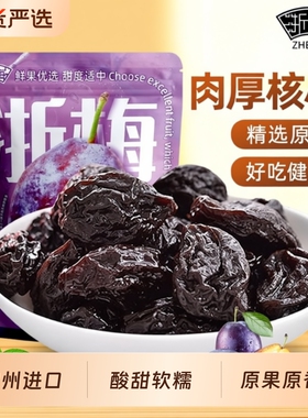 浙梅西梅干加州大西梅干508g袋装单颗粒独立包装办公室休闲小零食