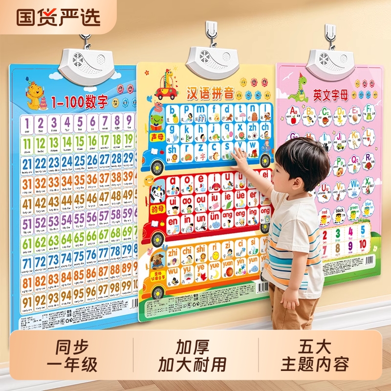 自然拼读有声音母表挂图