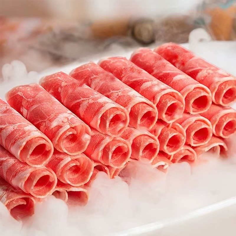 【香菇来了】厚切牛肉卷火锅拍档肉香四溢原汁原味500g*3袋肥牛卷