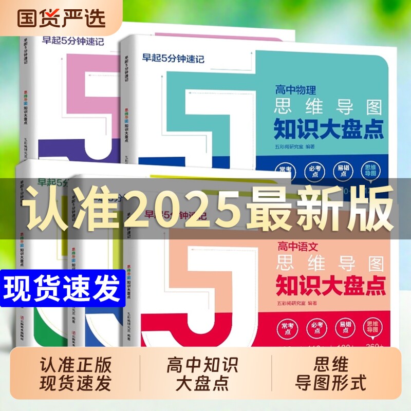 高中思维导图数学知识大盘点早起5分钟速记 张老师雪峰2025高考
