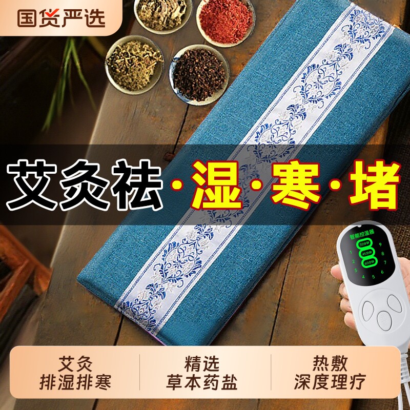 电加热粗海盐热敷包艾草艾灸理疗盐袋子肩颈椎腰部排湿寒全身通用