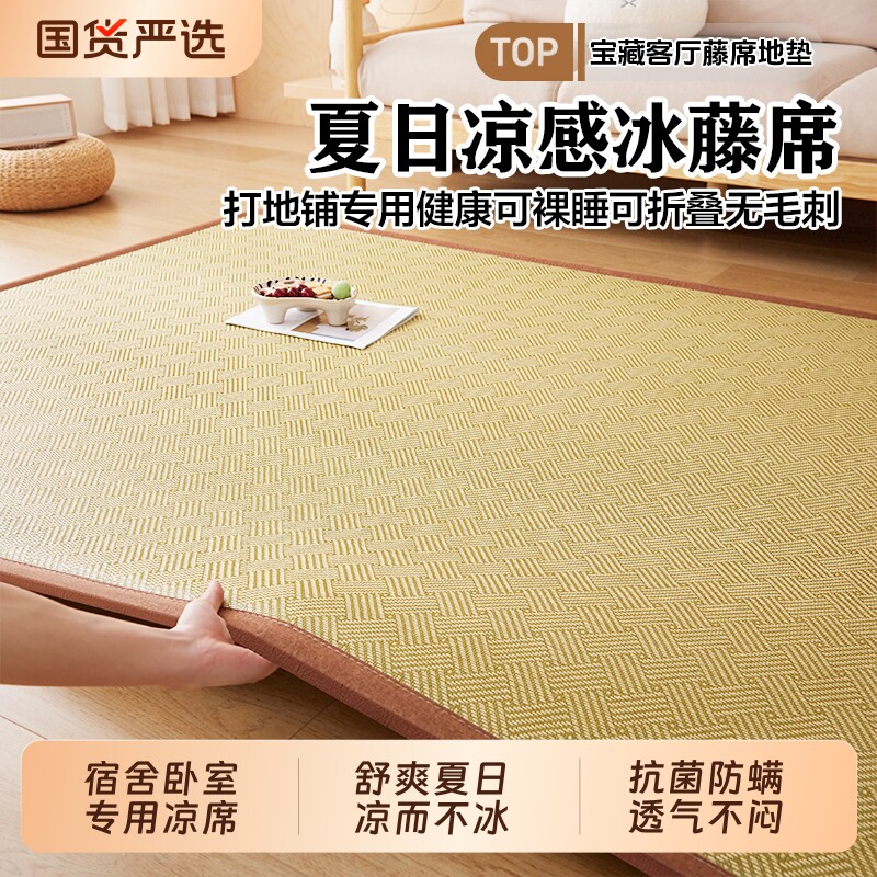 浪莎凉席床垫软垫家用2026榻榻米午睡垫子地垫打地铺租房专用折叠