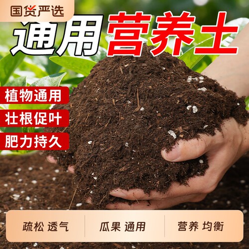 100斤营养土养花专用通用土种菜土壤种植土种花花土泥土栽培土盆