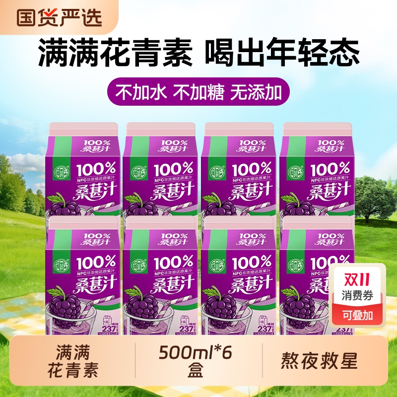 养益君桑葚汁原浆官方旗舰店nfc农科院纯桑葚桑椹饮料果汁浓缩