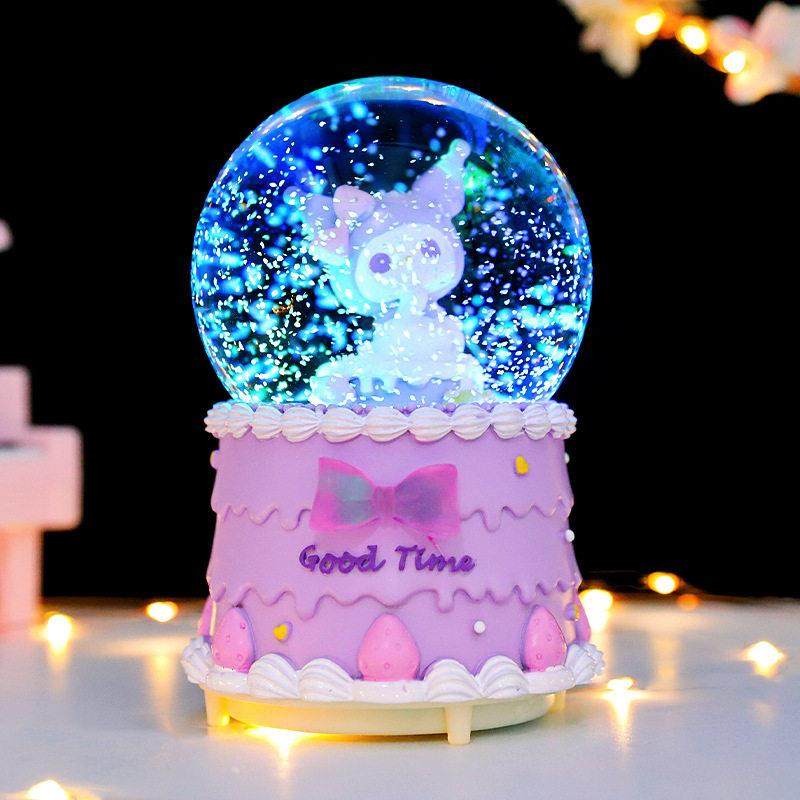 库洛米音乐盒飘雪水晶球八音盒创意生日礼物送女孩儿童女生闺蜜,家居饰品,音乐盒,淘宝优惠券,粉丝福利购,淘宝优惠卷