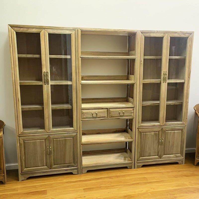 纯实木全香樟木书架书柜组合茶具架新中式书房家具多层收纳置物架,住宅家具,书架,淘宝优惠券,粉丝福利购,淘宝优惠卷