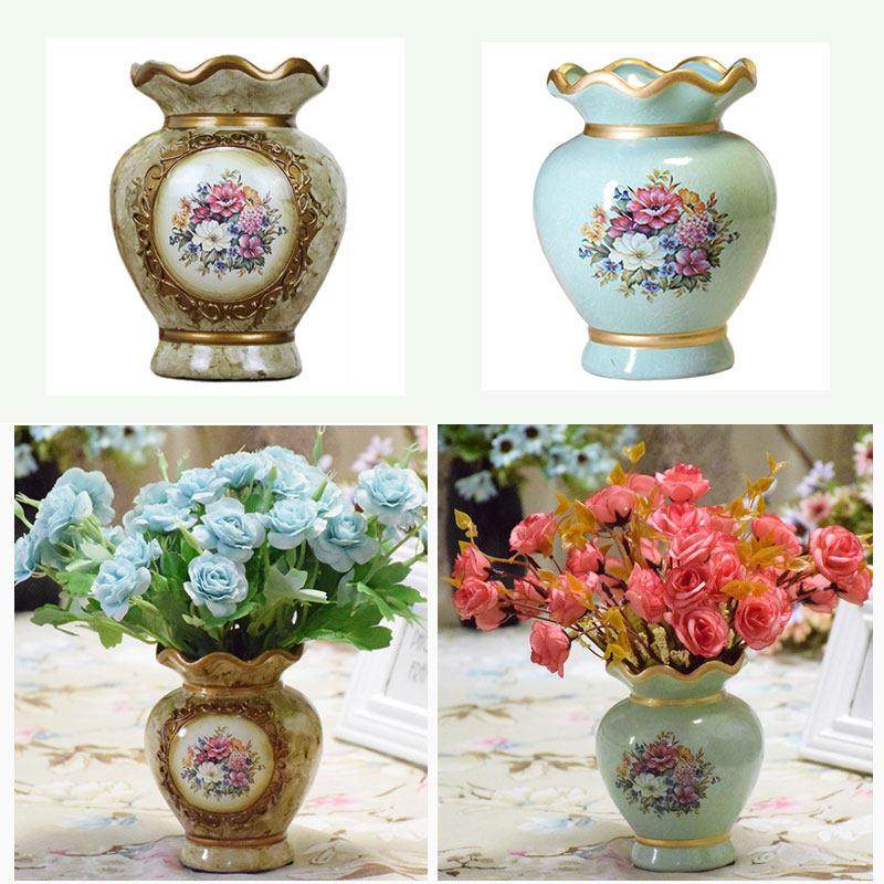 插假花的花瓶摆件陶瓷瓶客厅家用家居田园装饰品装干花插花用小号,家居饰品,花瓶,淘宝优惠券,粉丝福利购,淘宝优惠卷