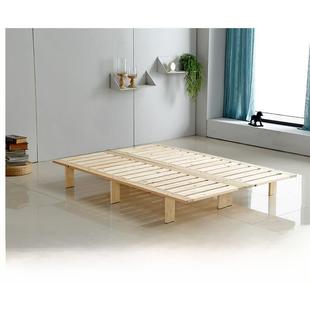 加厚实木床架排骨架1.8米双人折叠榻榻米硬床板1.5米床架子可定制