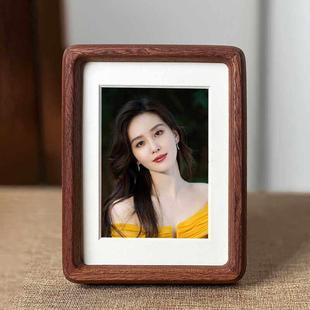 实木榫卯相框无酸小摆台挂墙照片装裱六6寸七7八8A4 a3沙比利画框