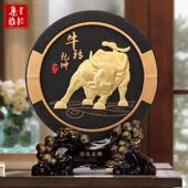 金牛摆件华尔街牛转干坤生肖牛气冲天家居装 饰品工艺礼品摆饰擡头