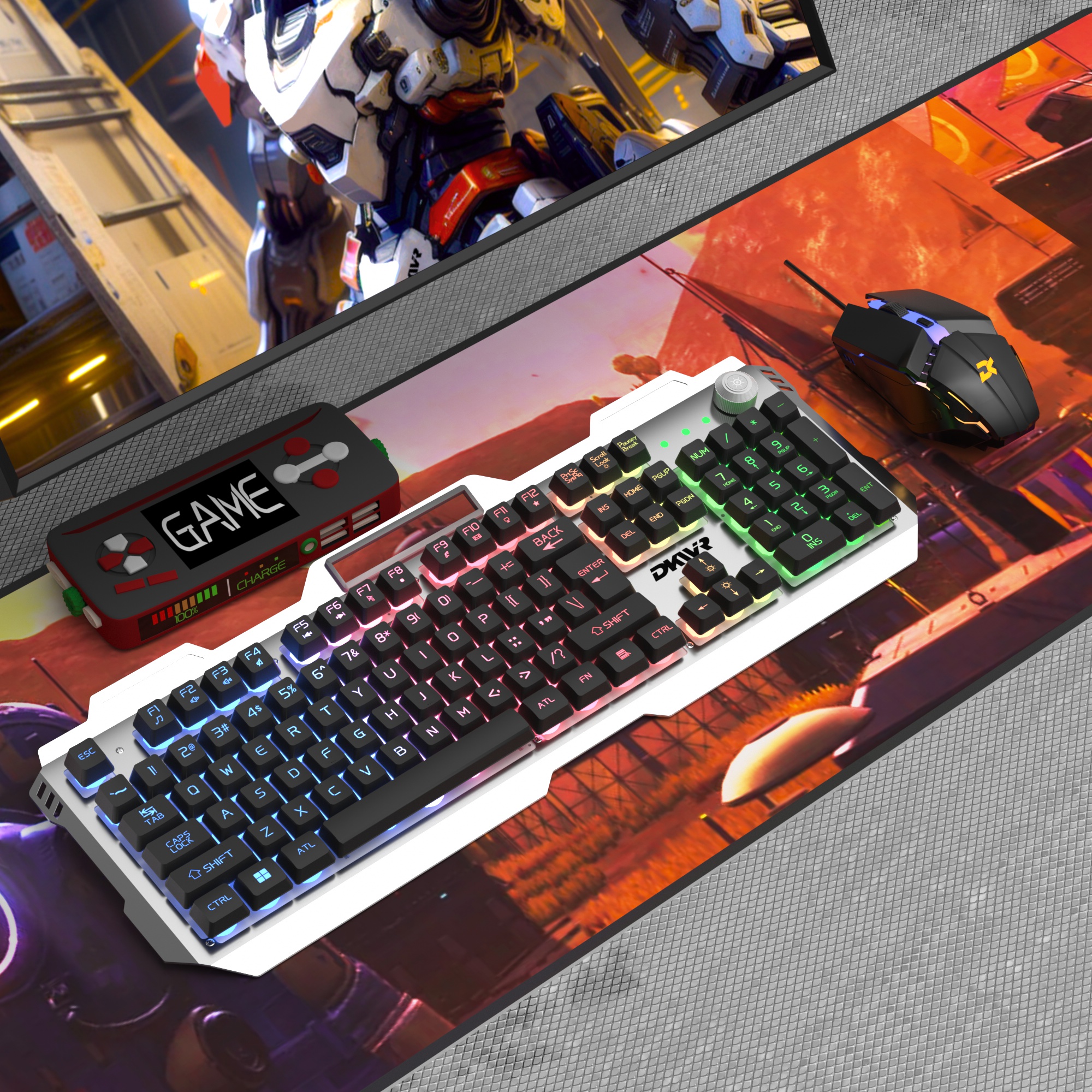 双飞蛇键盘鼠标套装背光游戏台式电脑笔记本电竞机械手感USB通用