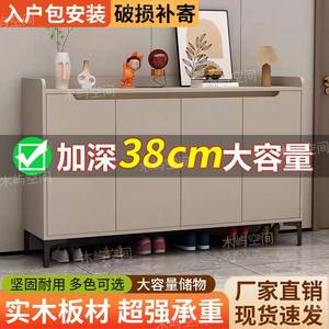 实木鞋柜家用加厚门口靠