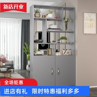 简约隔断柜间厅柜玄关柜新款一体入户屏风客厅遮挡鞋柜超高置物架