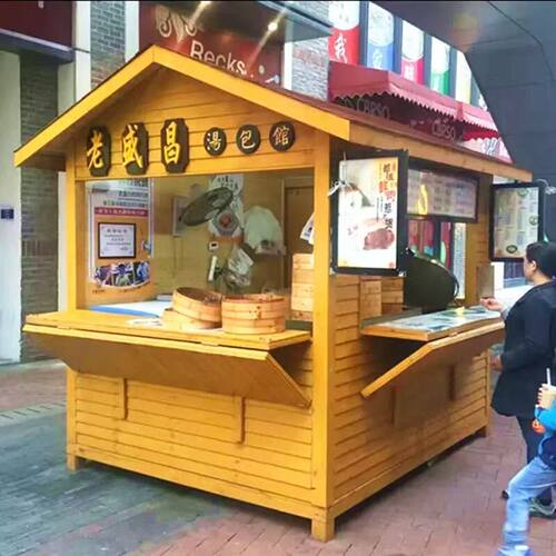 定制摆摊景区岗亭夜市公园售票厅奶茶饮料小吃户外防腐木可安装