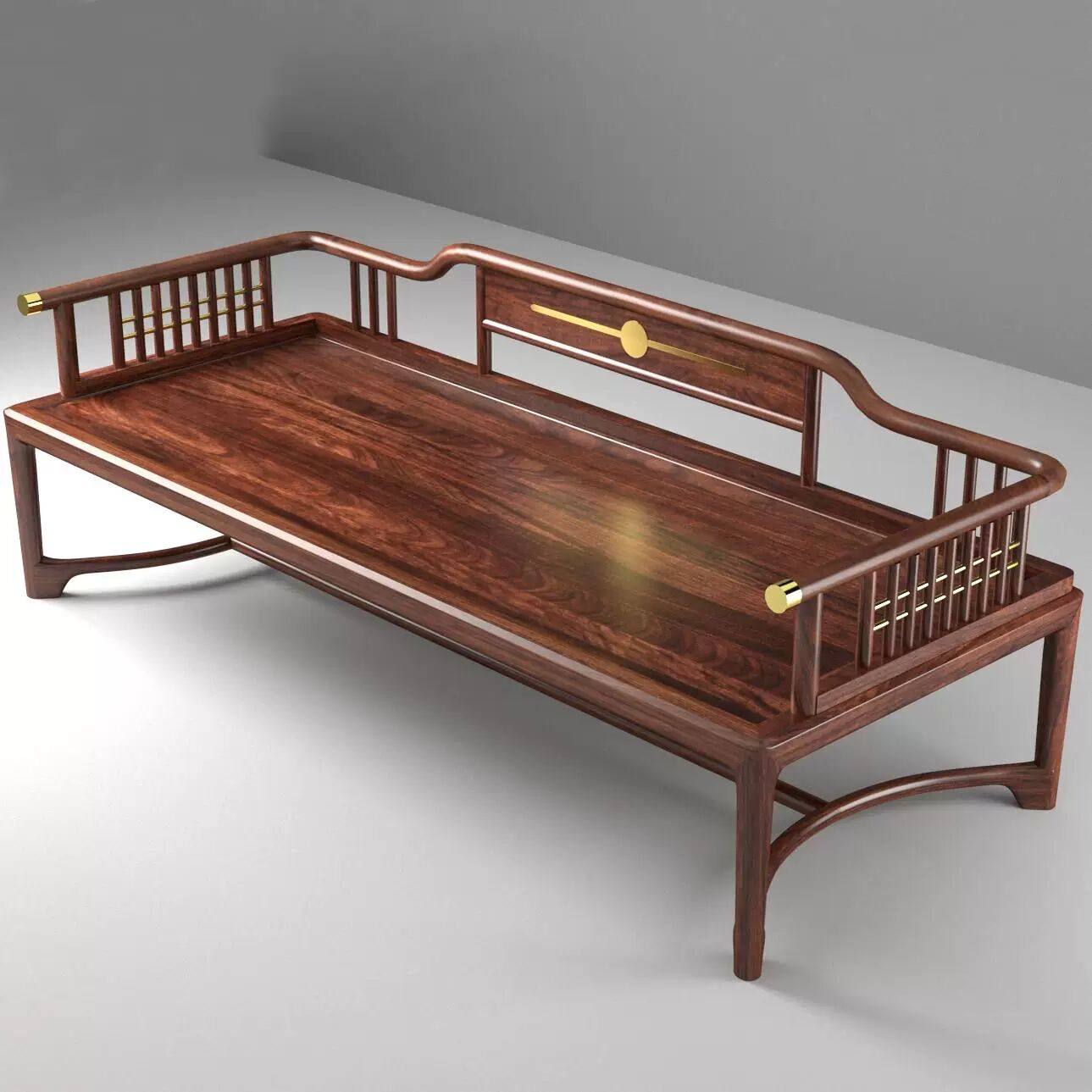 新中式实木乌金木罗汉床两用沙发床榻茶桌椅组合老榆木推拉床家具,住宅家具,罗汉床,淘宝优惠券,粉丝福利购,淘宝优惠卷