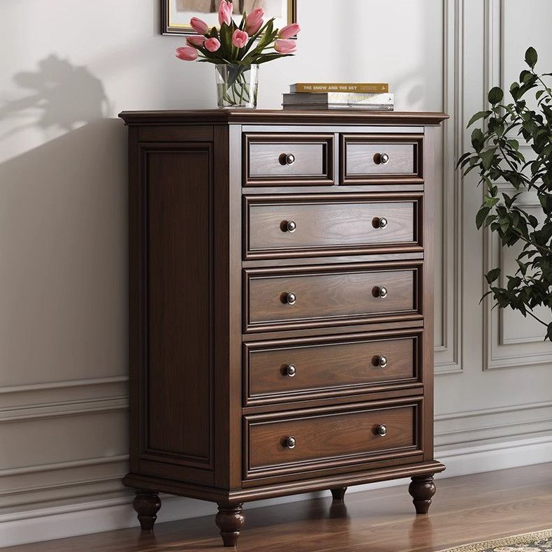 美式斗柜全实木白蜡木储物柜复古九斗柜六斗柜玄关实木斗柜五斗柜