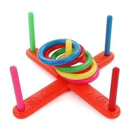 网红newHoop Ring Plastic Toss Quoits Garden Game Pool Kids T