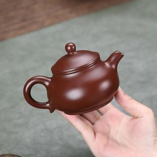 单壶 全纯手工紫砂壶正宗宜兴紫朱泥潘壶壶家用小品泡茶壶茶具套装