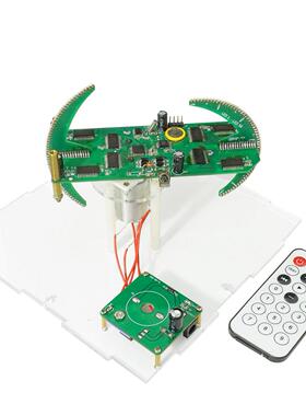 双轴球型旋转LED套件POV双色时钟显示遥控单片机DIY电子TJ-56-347