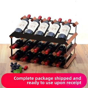 实木酒架饰品酒瓶架家居欧式创意架展示架现代简约家居陈设