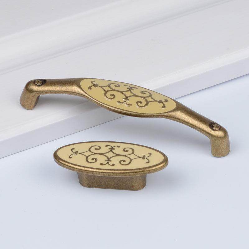 高档金牌实木橱柜把手柜门古铜古典欧式复古抽屉把手128孔距,基础建材,小拉手,淘宝优惠券,粉丝福利购,淘宝优惠卷