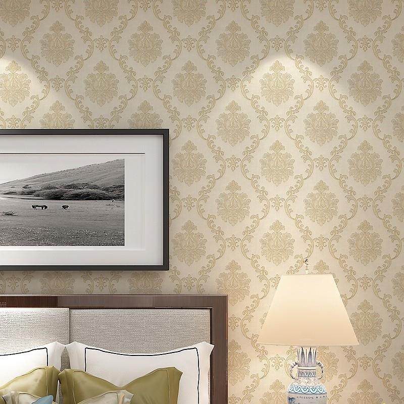 奢华3D欧式浮雕墙纸 卧室客厅酒店美容院 时尚宫廷风大花背景壁纸