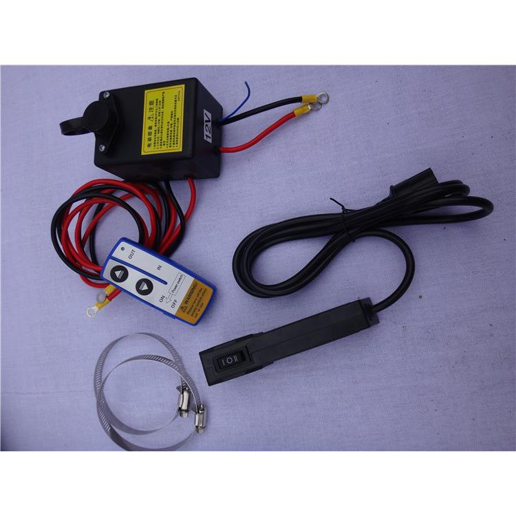 车载吊机24v电动绞盘12v手柄开关无线遥控继电器配件卷扬控制盒