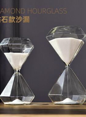 钻石沙漏耶诞节礼物沙漏计时器摆件15/5分钟生日礼物女毕业小礼物