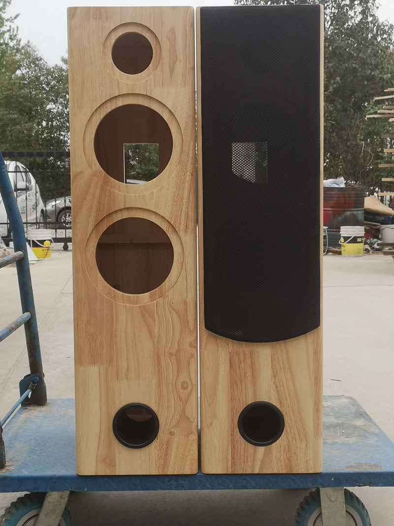 实木音箱来图设计定制榫卯结构全频二分频落地空箱