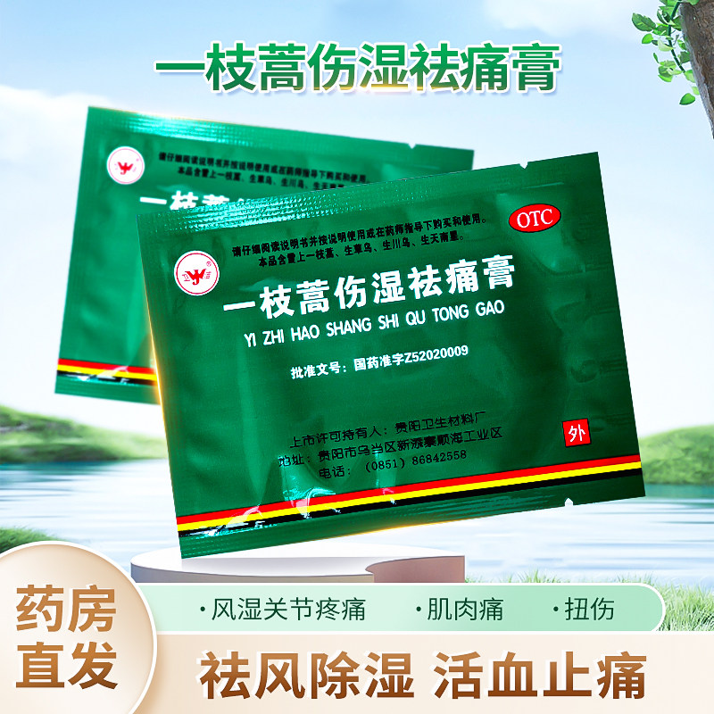 【卫洁】一枝蒿伤湿祛痛膏4片/袋图片