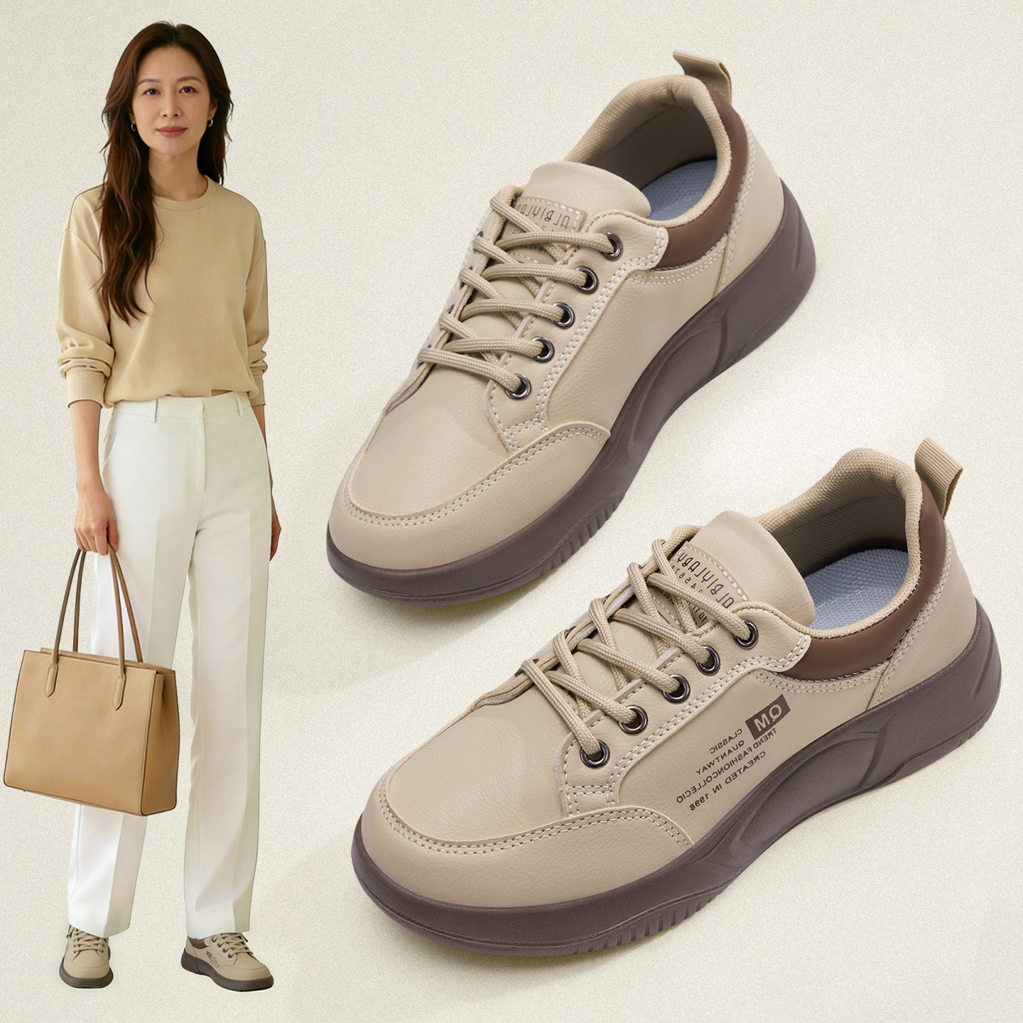 老北京布鞋女春季新款舒适软底一脚蹬中老年轻便休闲防滑妈妈单鞋