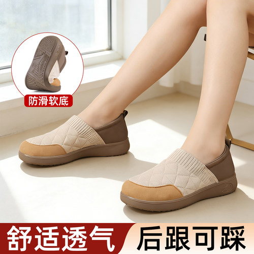 老北京布鞋女软底浅口透气春秋款