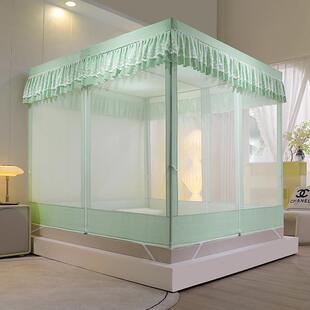 榻榻米遮光家用蚊帐回底款床帘一体全封闭拉链儿童防摔2023新款