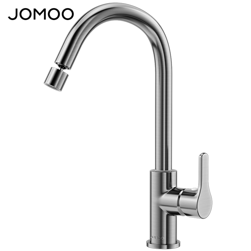 九牧厨房水龙头洗菜盆冷热两用旋转增压防溅专用水池洗碗水槽灶台