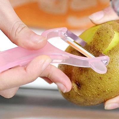 日本进口削皮器削水果厨房皮刀不锈钢蔬削皮器果去皮器刨子