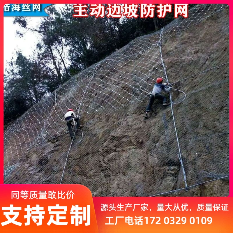 边坡防护网主动钢丝绳网