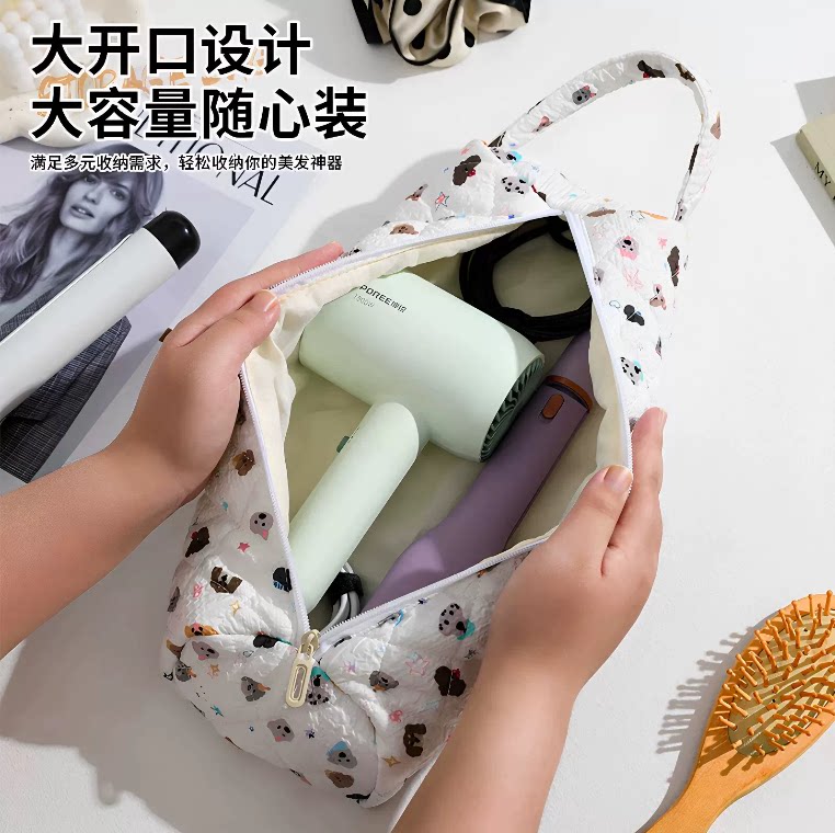 吹风机收纳包便携旅行夹板卷发棒收纳袋子吹风筒折叠直板夹保护套