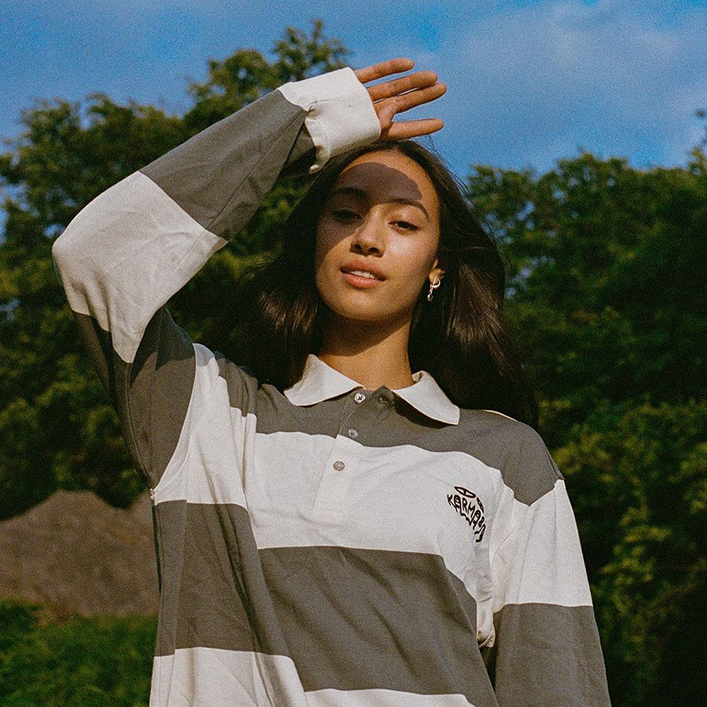 Karma8a Striped系列法国品牌POLO领条纹长袖T恤攀岩Tee