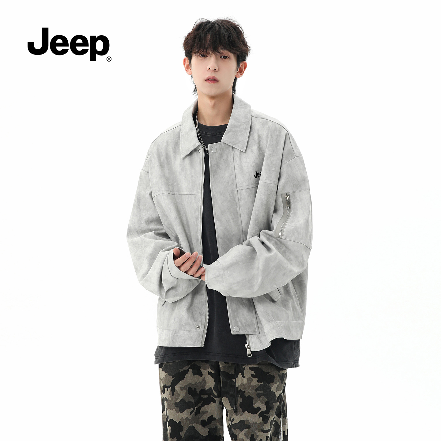 Jeep吉普男士扎染外套2025新款