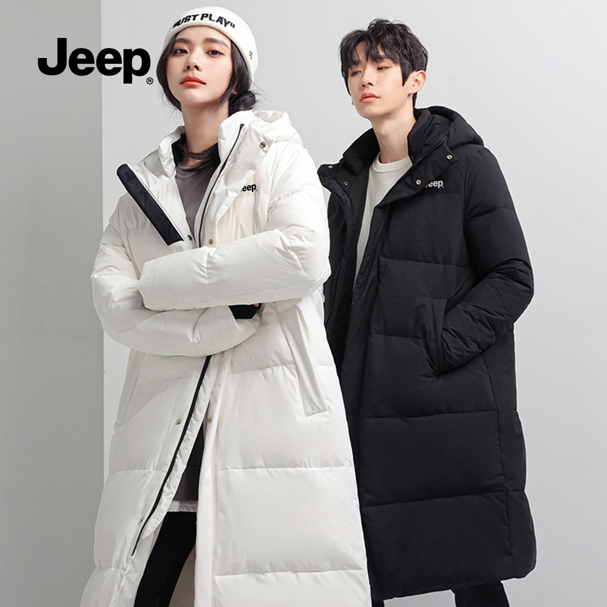 Jeep吉普羽绒服男女款冬季