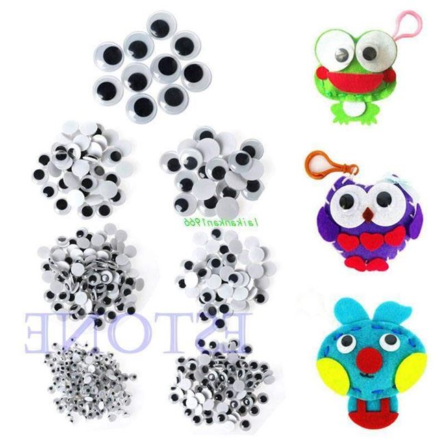 速发Hot 520PCS 620mm Wiggly Wobbly Googly Eyes Selfadhesive