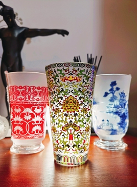 Seletti中西合璧创意鸡尾酒玻璃杯艺术龙年新年风礼物套装