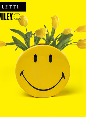 Seletti SMILEY笑脸联名款花瓶创意潮流客厅卧室桌面装饰瓶