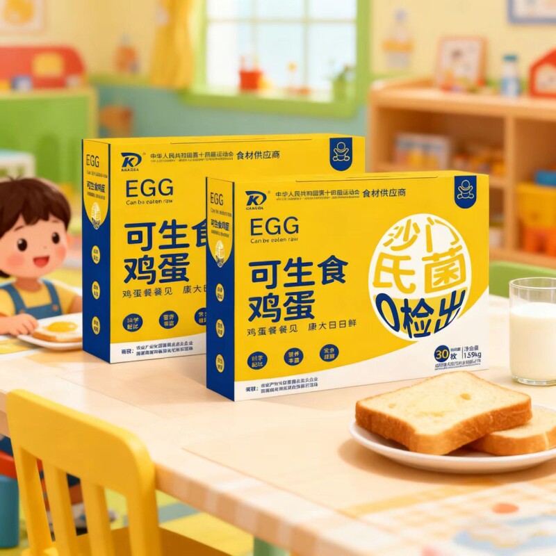 无沙门氏菌优质鸡蛋康大可生食鲜鸡蛋无抗生素营养早餐礼盒装鸡蛋