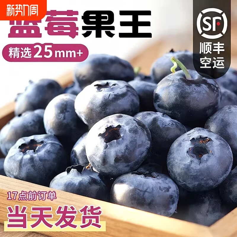 蓝莓当季云南高山怡颗孕妇大果顺丰包邮花香超大一颗现摘空运脆甜