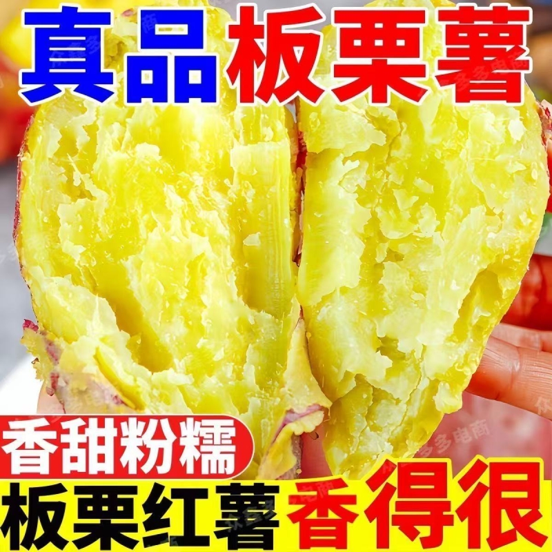 2025陕西板栗红薯干面香甜烤地瓜粗粮农家沙地自种红薯番薯5斤