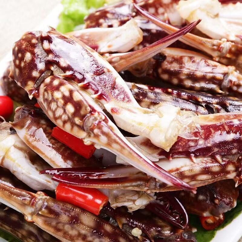 梭子蟹钳鲜活冷冻螃蟹腿沙蟹脚大号海飞海鲜水产酒店商用新鲜