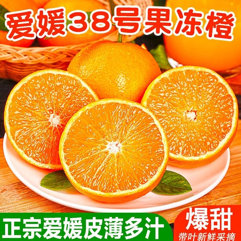 四川爱媛果冻橙净重4.5斤（65-70mm果）