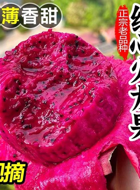 正宗火龙果红心新鲜应季水果批发整箱金都一号蜜宝红肉农场现摘